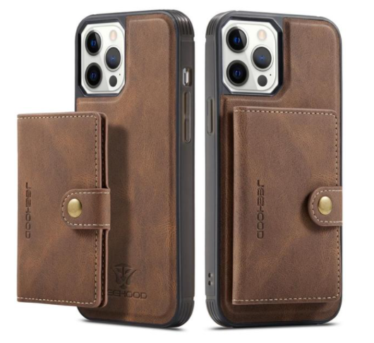 iPhone için Lüks Manyetik Deri Kılıf.