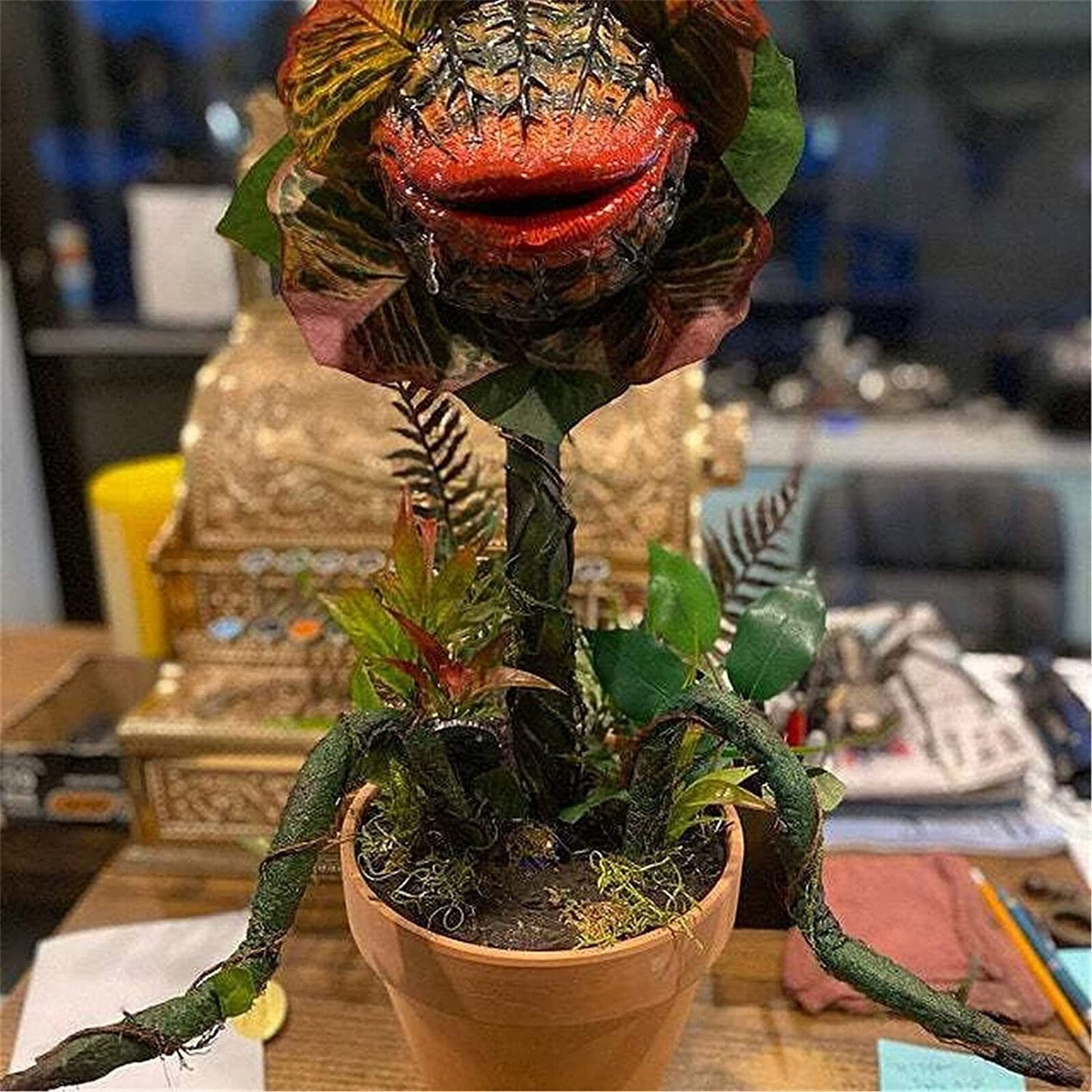 Realistic Piranha Plant Halloween Garden Decoration