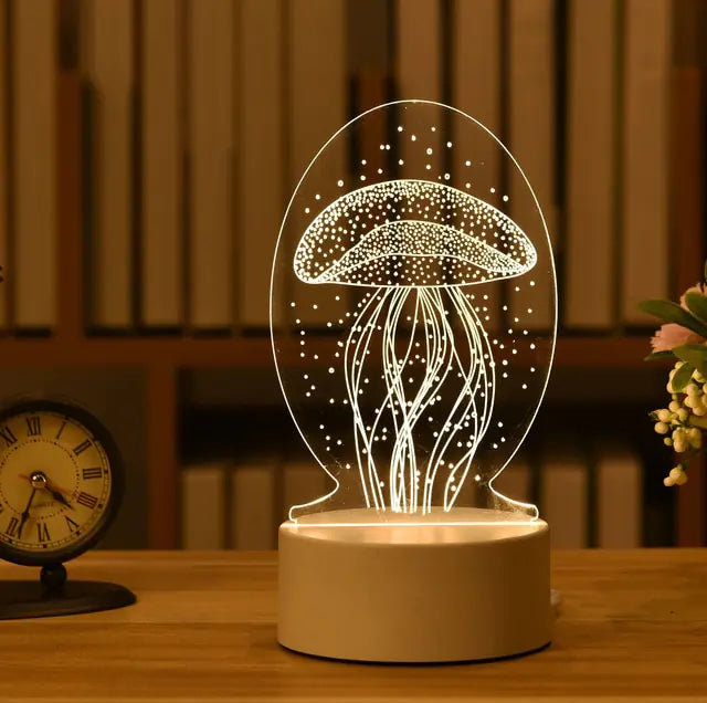 3D LED creatieve nachtlamp voor kinderen