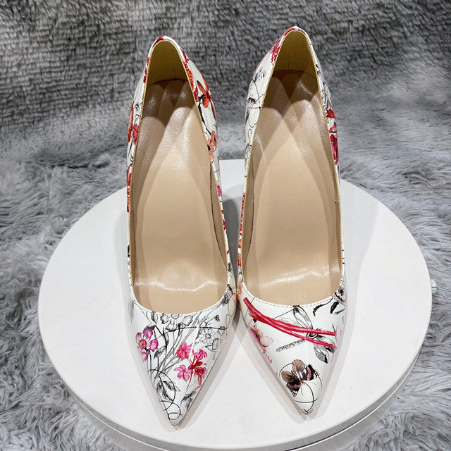 Veowalk Flowers Stiletto Topuklu Ayakkabı