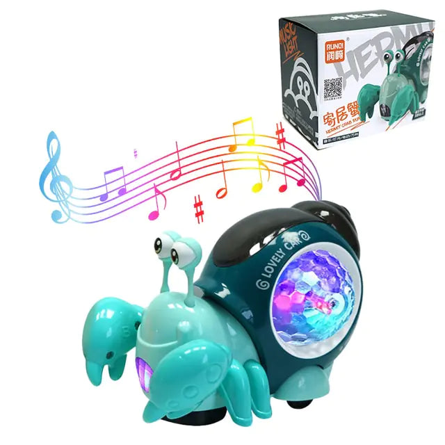 Leuke Sensing Kruipende Krab Babyspeelgoed Interactief Wandelen Dansen met Muziek Vermijd automatisch obstakels Speelgoed voor kinderen Peuter