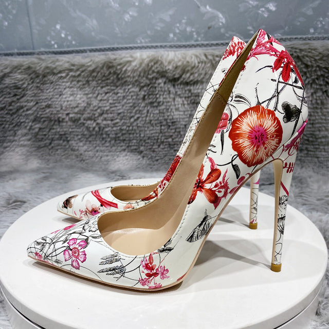 Veowalk Flowers Stiletto Topuklu Ayakkabı