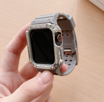 Apple Watch Series 7 6 SE 5 için Watch Band + Kılıf