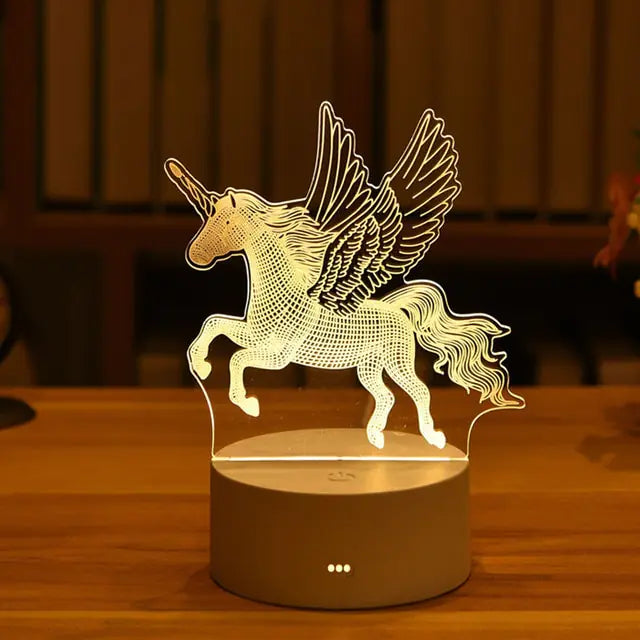 3D LED creatieve nachtlamp voor kinderen