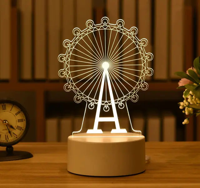 3D LED creatieve nachtlamp voor kinderen