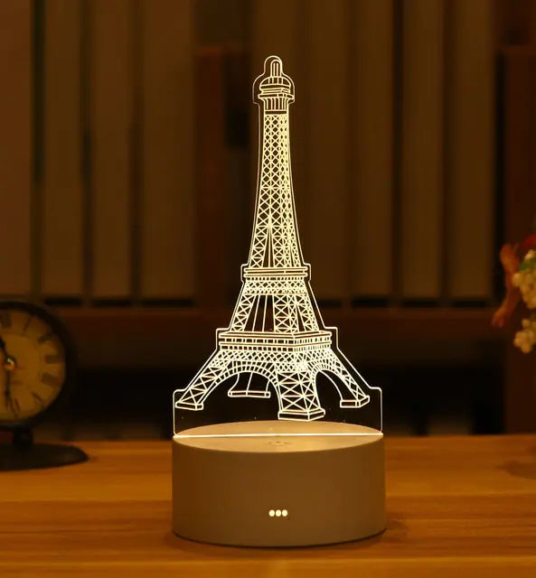 3D LED creatieve nachtlamp voor kinderen