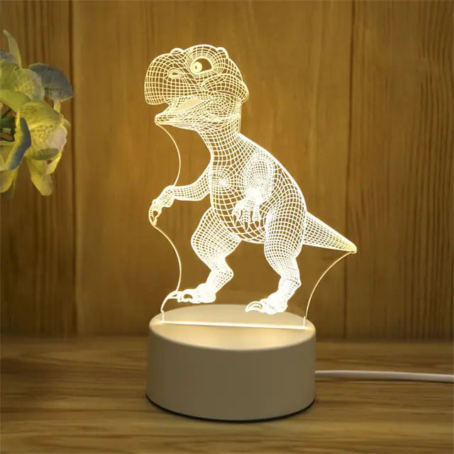 3D LED creatieve nachtlamp voor kinderen
