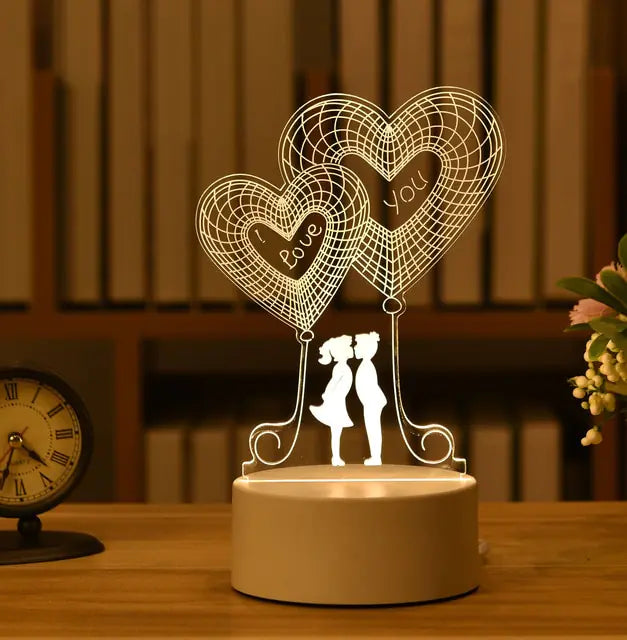3D LED creatieve nachtlamp voor kinderen