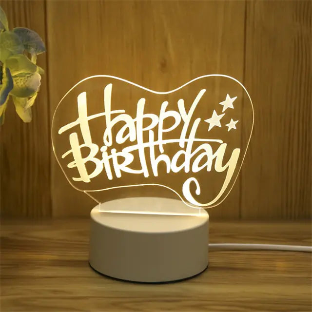 3D LED creatieve nachtlamp voor kinderen