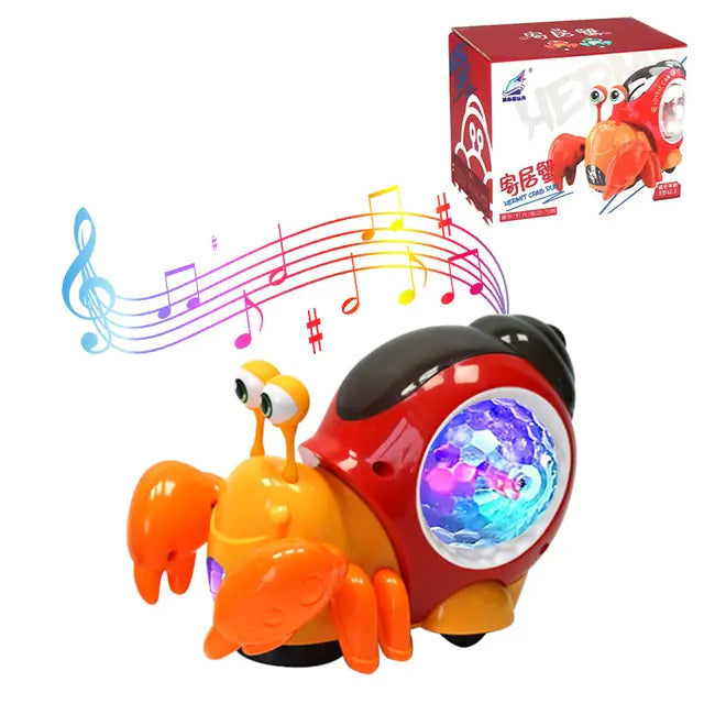 Leuke Sensing Kruipende Krab Babyspeelgoed Interactief Wandelen Dansen met Muziek Vermijd automatisch obstakels Speelgoed voor kinderen Peuter