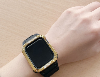 Apple Watch Series 7 6 SE 5 için Watch Band + Kılıf