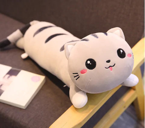 130 cm lang kattenkussen voor kinderen
