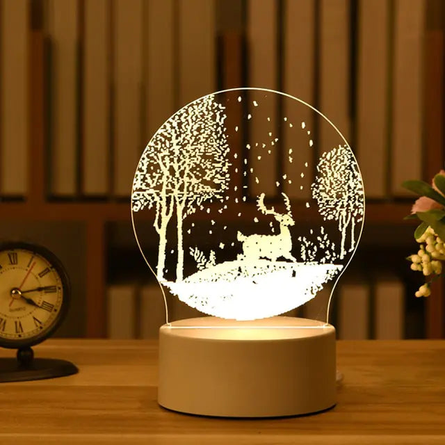 3D LED creatieve nachtlamp voor kinderen