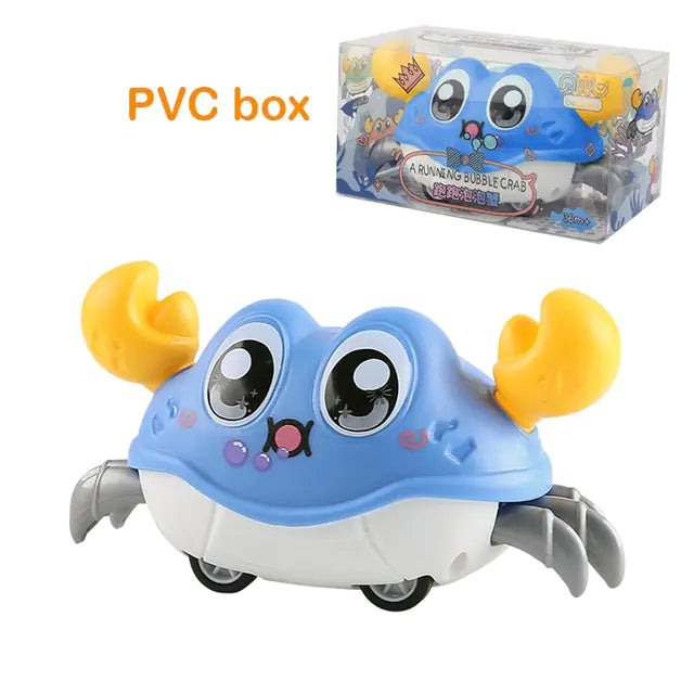 Leuke Sensing Kruipende Krab Babyspeelgoed Interactief Wandelen Dansen met Muziek Vermijd automatisch obstakels Speelgoed voor kinderen Peuter