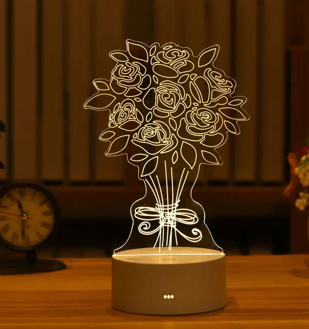 3D LED creatieve nachtlamp voor kinderen