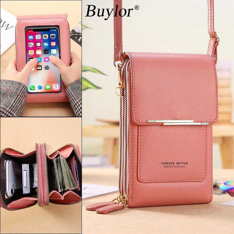 Buylor Yumuşak Deri Crossbody omuz çantası