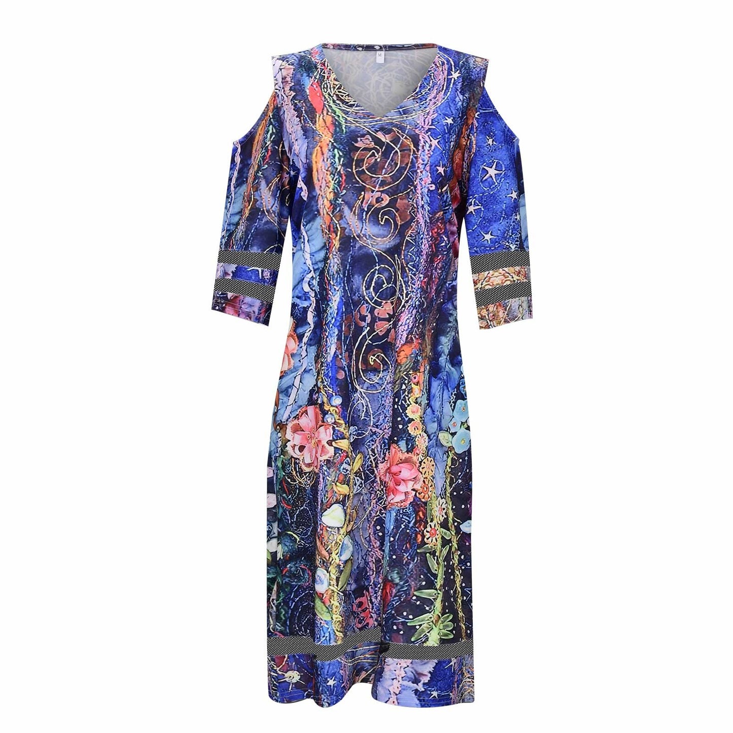 V Yaka Yazlık Batik Elbiseler