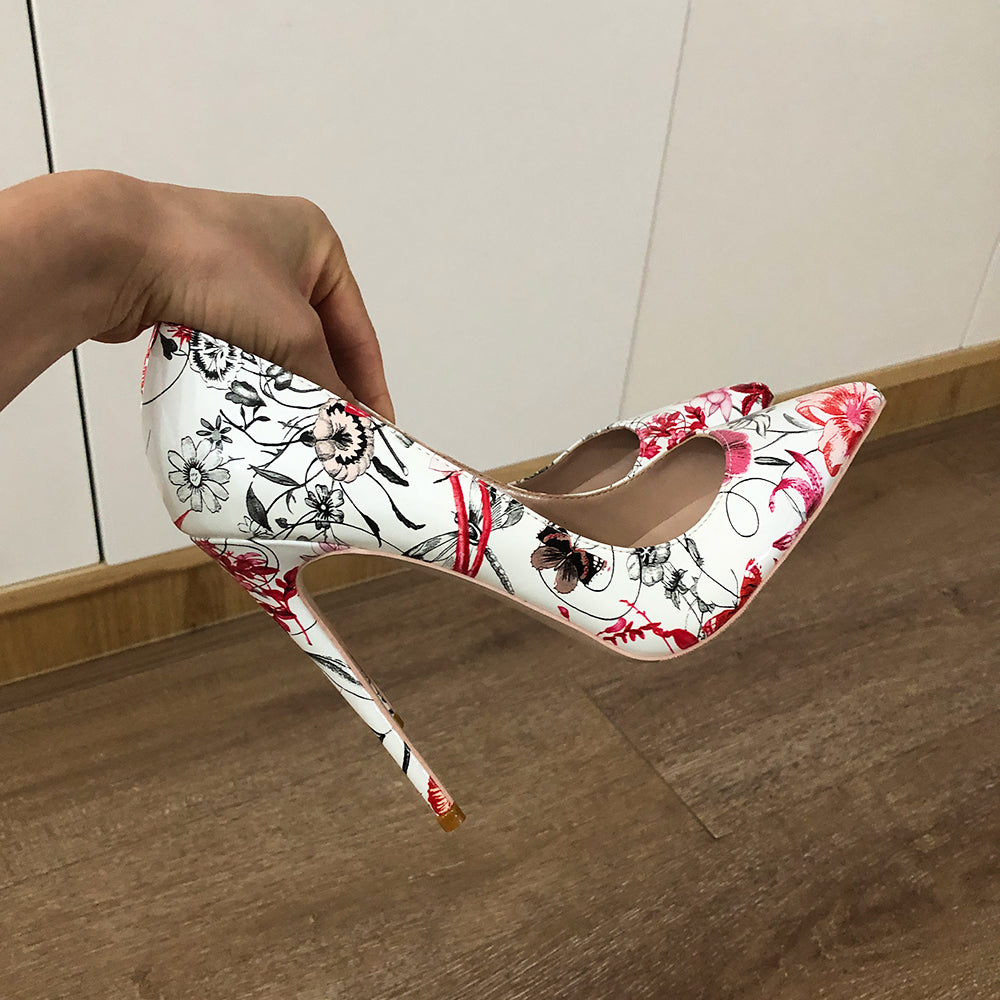 Veowalk Flowers Stiletto Topuklu Ayakkabı