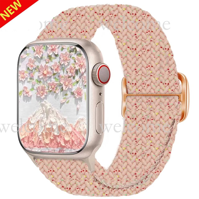Nylon Braided Solo Loop Band for Apple Watch