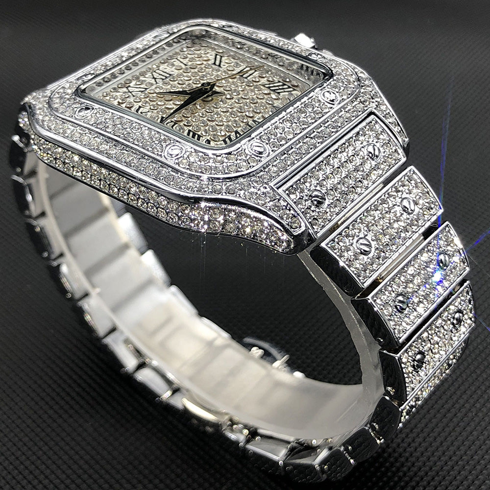 MISSFOX Top Brand Square men's watch