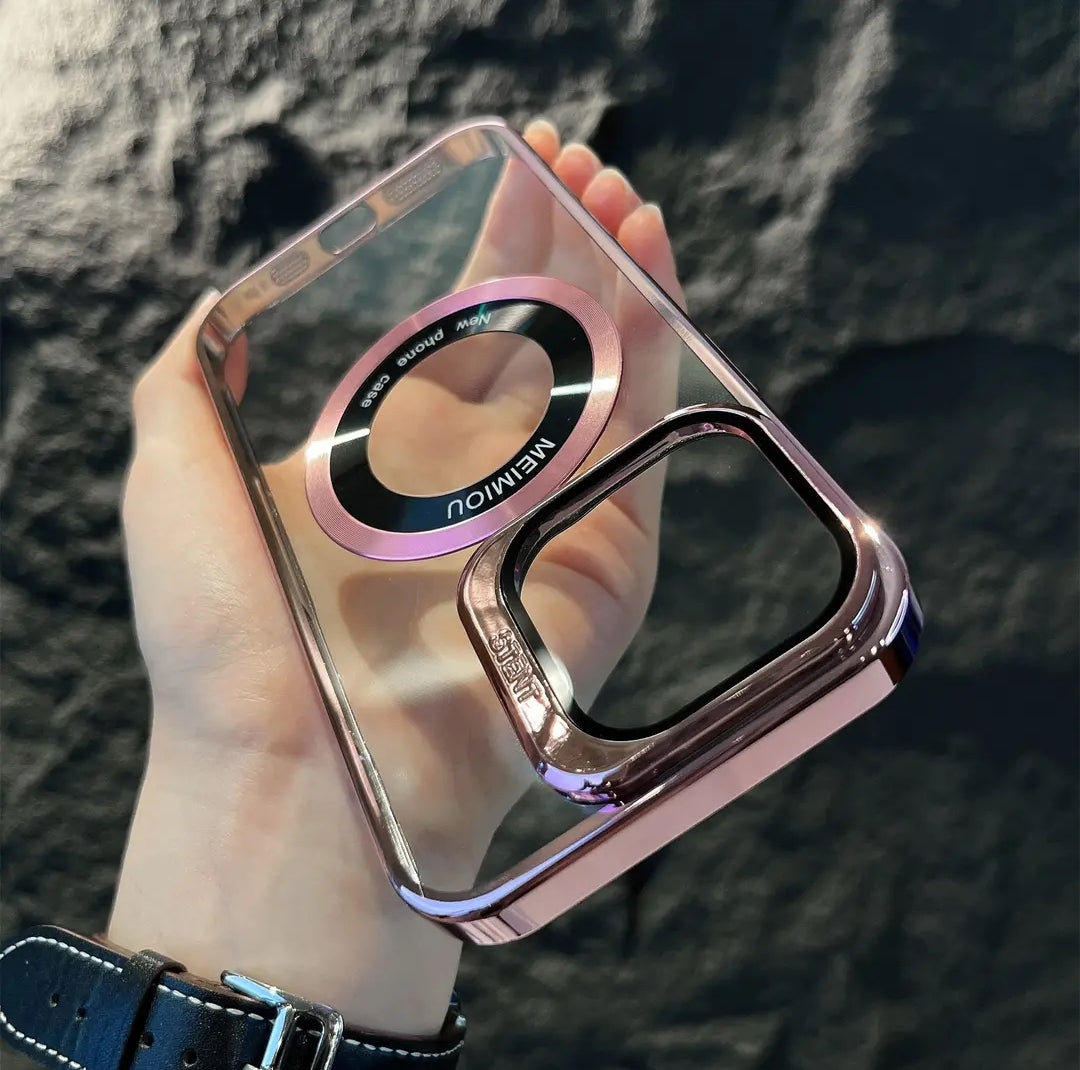 MagSafe ve Lens Koruyucu Şeffaf iPhone Kılıfı