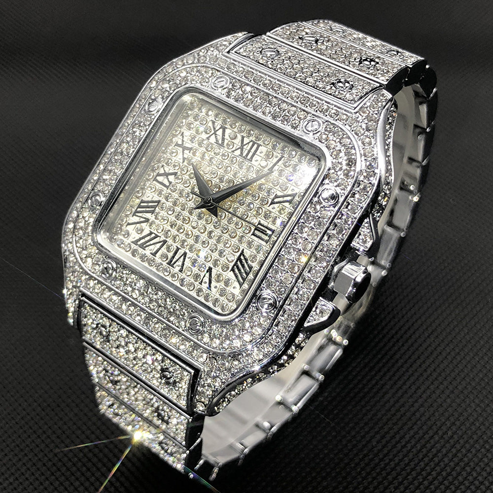 MISSFOX Top Brand Square men's watch