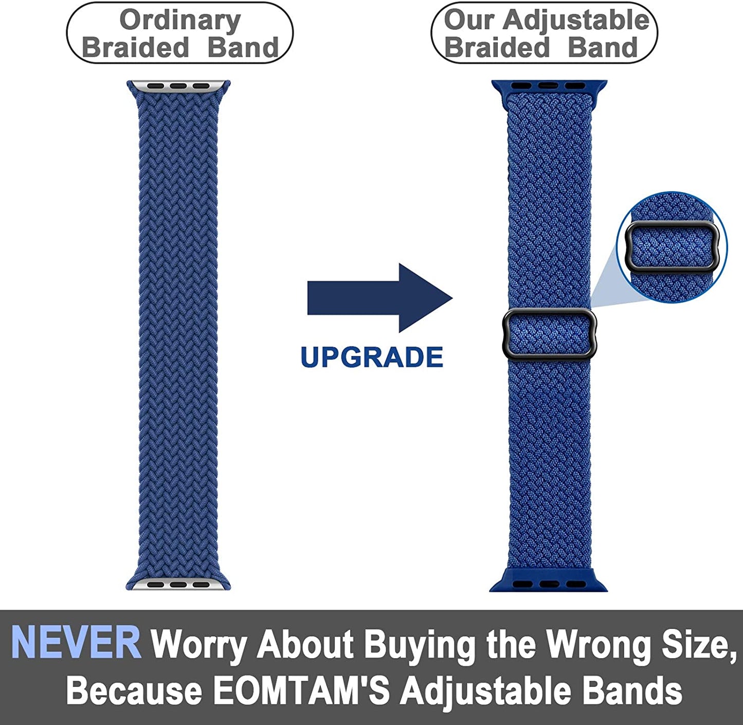 Nylon Braided Solo Loop Band for Apple Watch