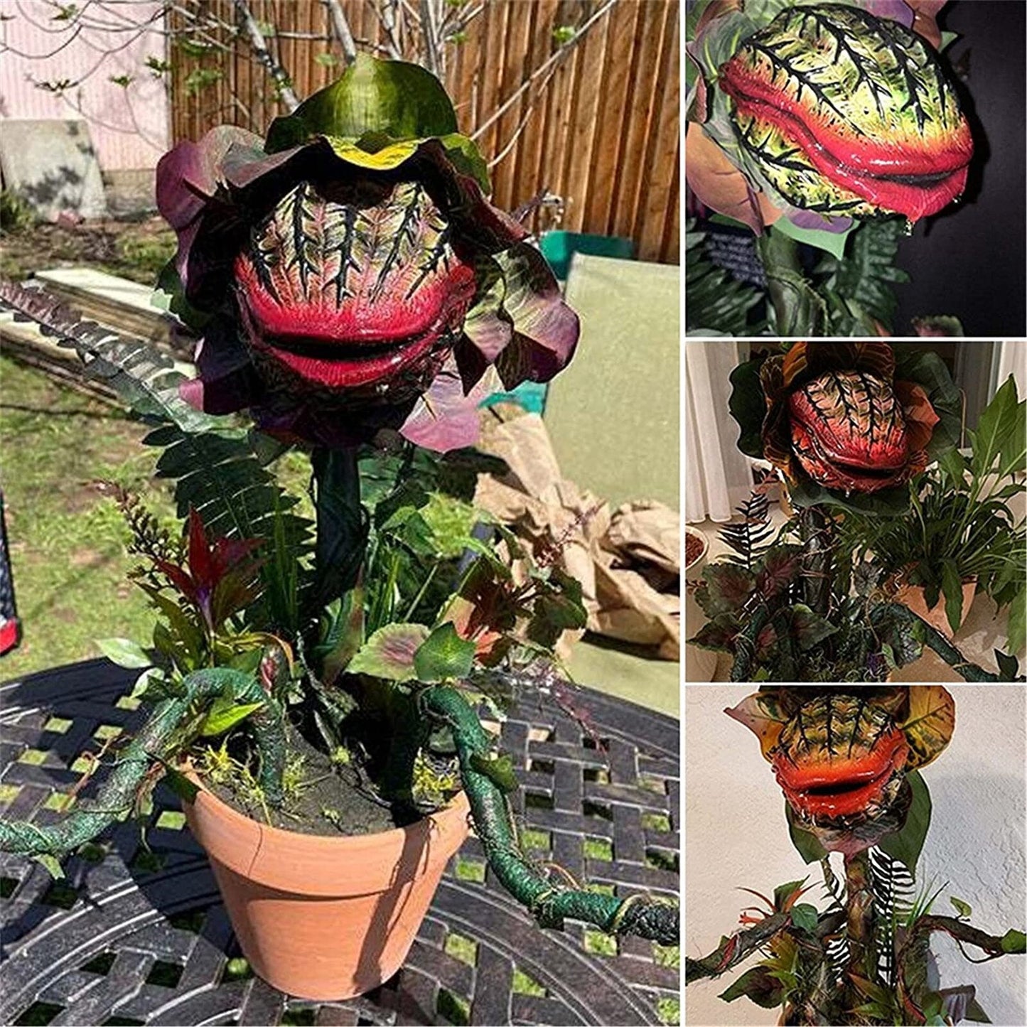 Realistic Piranha Plant Halloween Garden Decoration