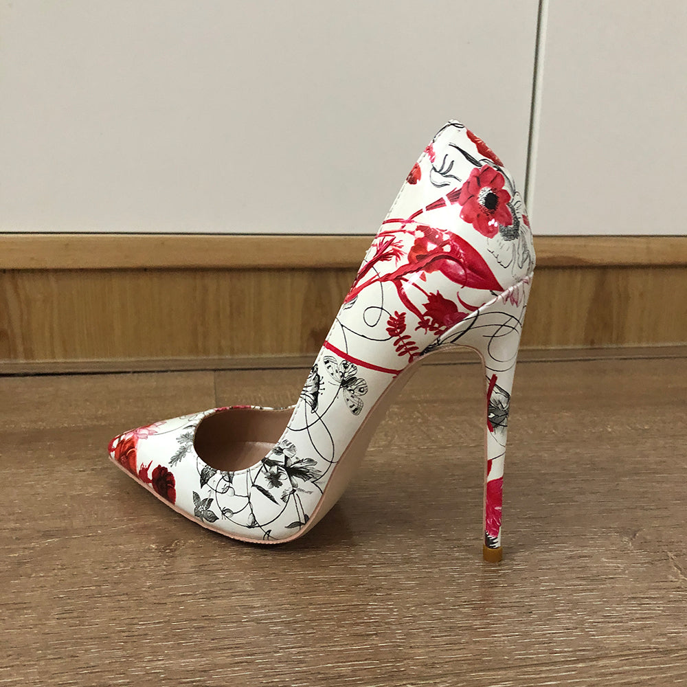 Veowalk Flowers Stiletto Topuklu Ayakkabı