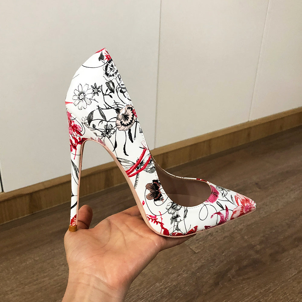 Veowalk Flowers Stiletto Topuklu Ayakkabı