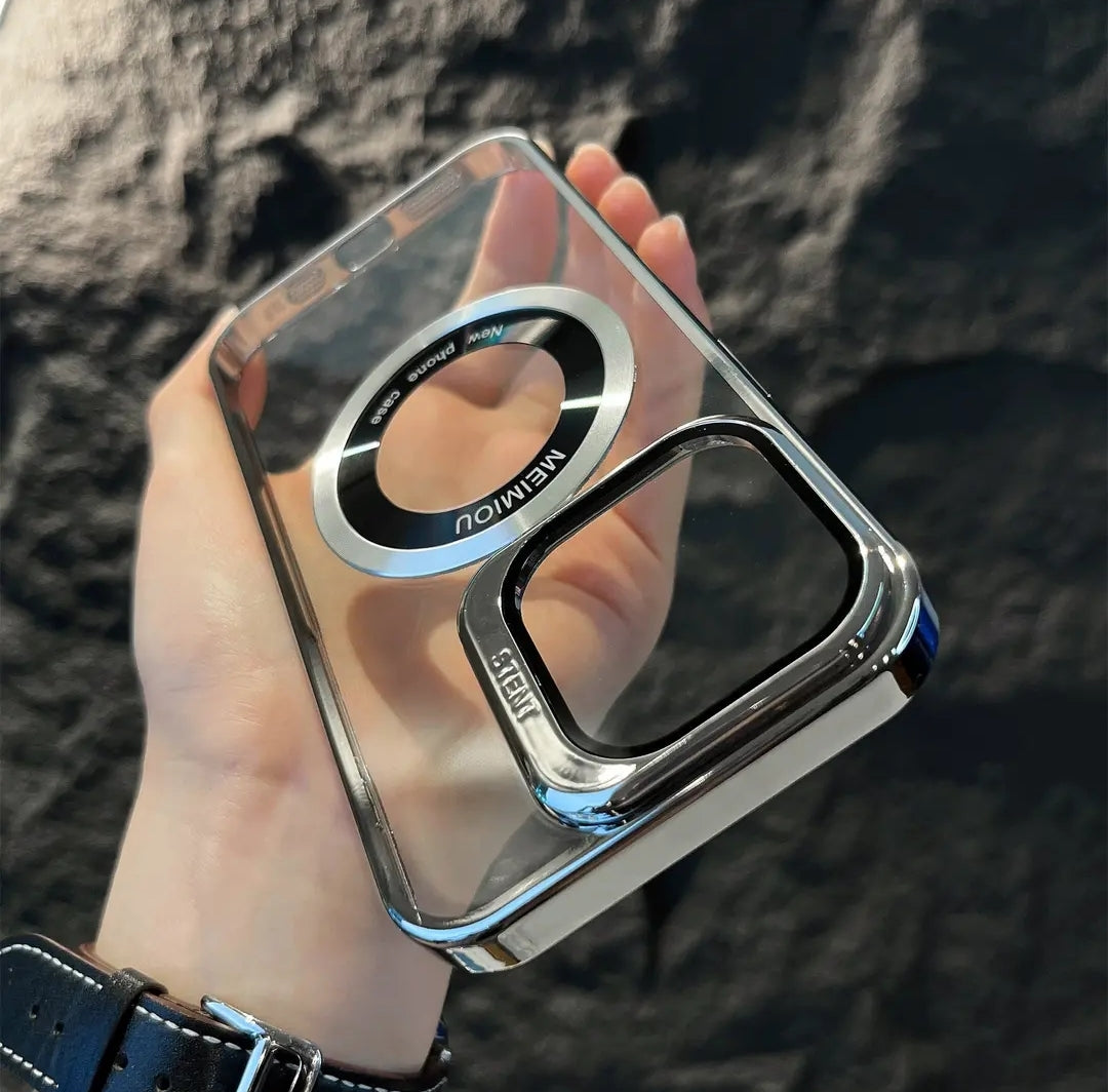 MagSafe ve Lens Koruyucu Şeffaf iPhone Kılıfı