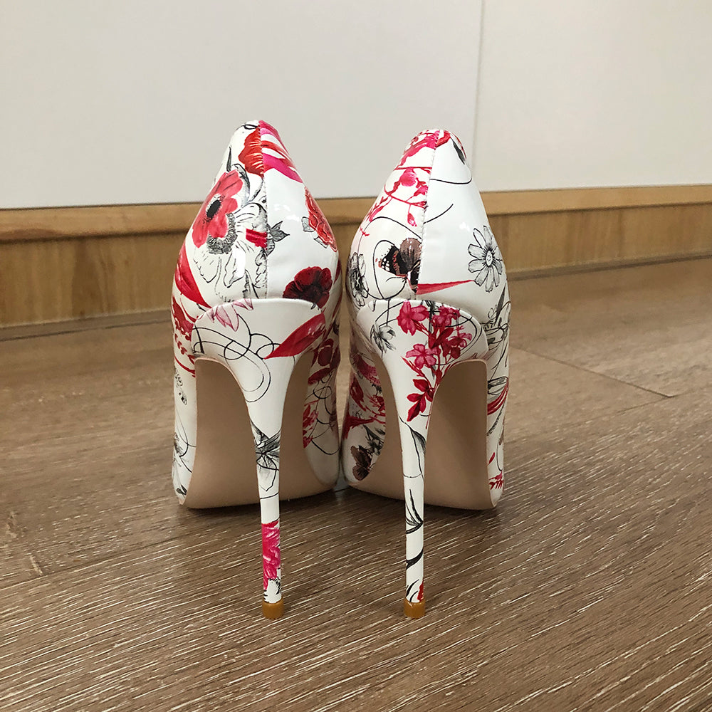 Veowalk Flowers Stiletto Topuklu Ayakkabı