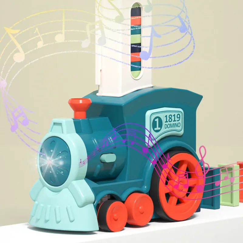 Automatische dominotrein voor kinderen