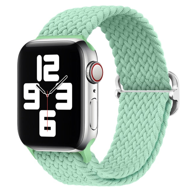 Apple Watch için Naylon Örgülü Solo Döngü Bandı