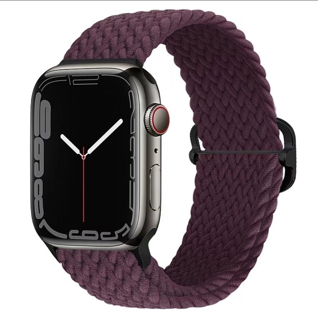 Apple Watch için Naylon Örgülü Solo Döngü Bandı