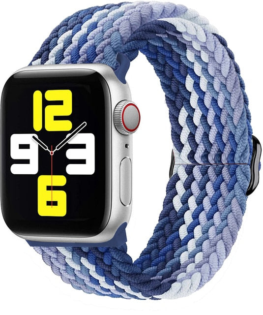 Apple Watch için Naylon Örgülü Solo Döngü Bandı