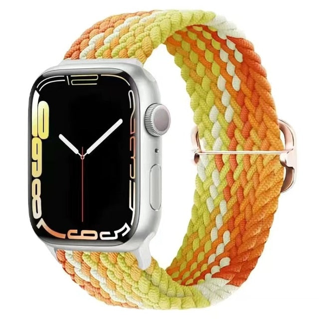 Apple Watch için Naylon Örgülü Solo Döngü Bandı