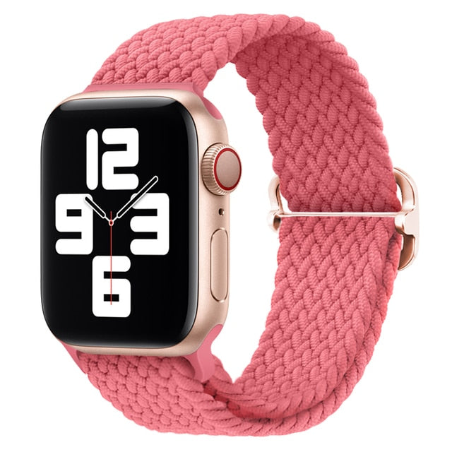 Apple Watch için Naylon Örgülü Solo Döngü Bandı