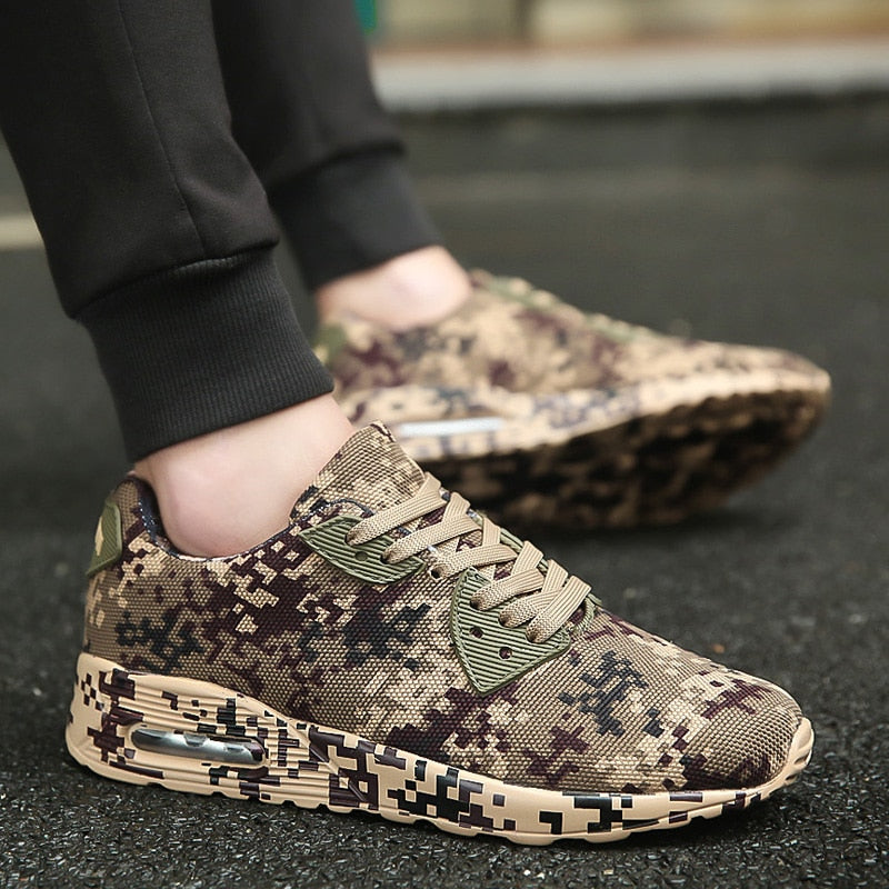 Camouflage sneakers