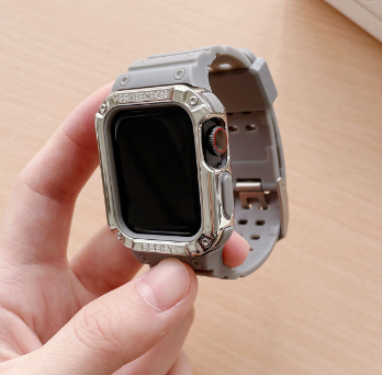 Apple Watch Series 7 6 SE 5 için Watch Band + Kılıf 