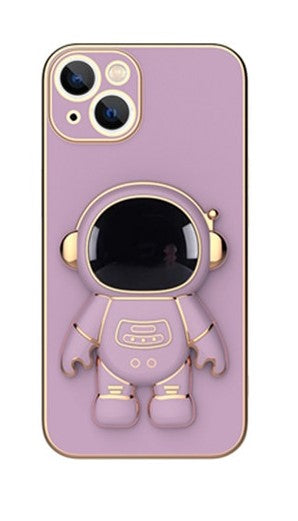 Iphone 3D Astronaut Telefoonhoes met Houder - Innovatieve Bescherming voor iPhone 14, 13, 12, 11 Pro Max, XR, XS, 7, 8 Plus, SE 2022