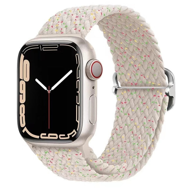 Apple Watch için Naylon Örgülü Solo Döngü Bandı