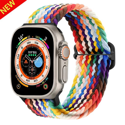 Apple Watch için Naylon Örgülü Solo Döngü Bandı