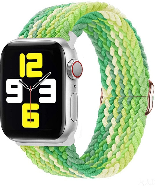 Apple Watch için Naylon Örgülü Solo Döngü Bandı