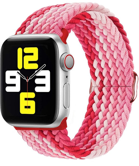 Apple Watch için Naylon Örgülü Solo Döngü Bandı