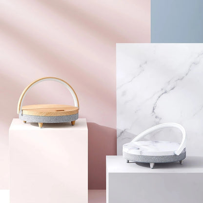 Wireless charging and music table lamp