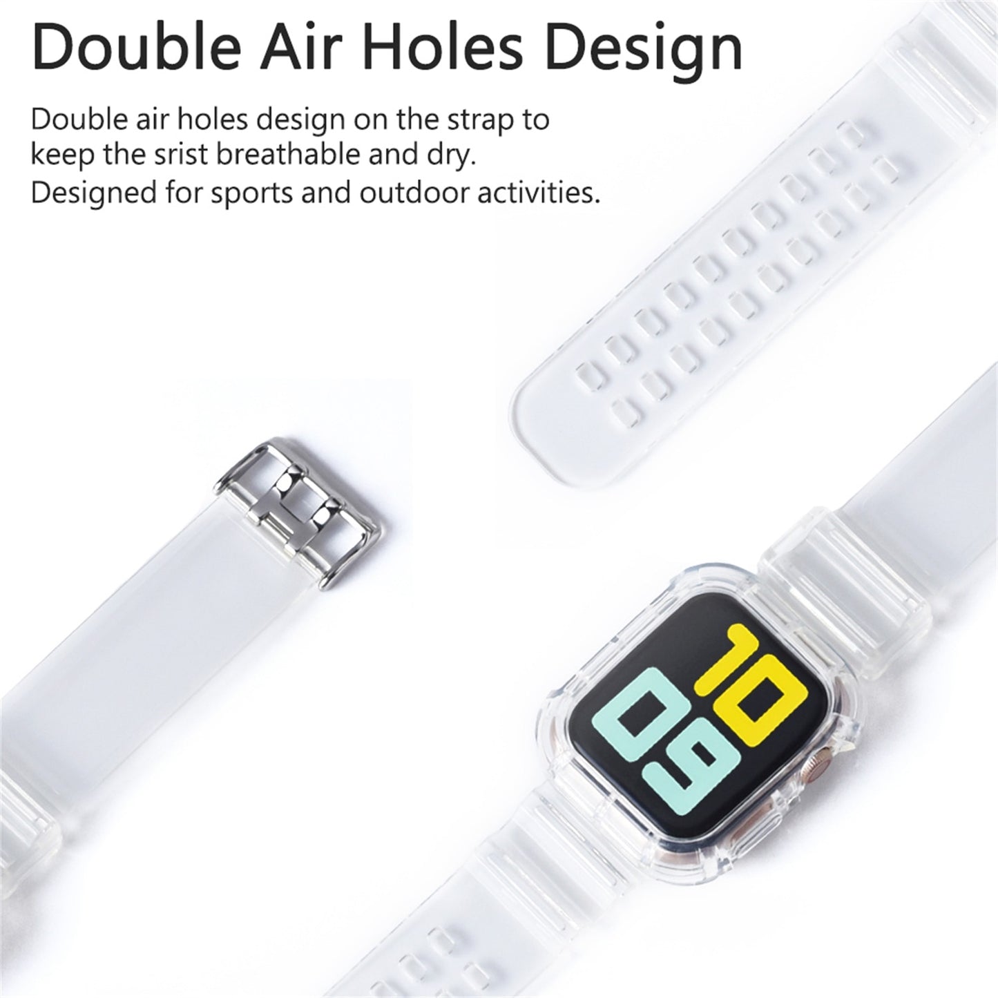 Sport Clear Band + Case voor Apple Watch