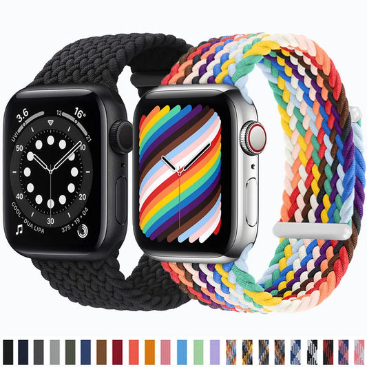 Apple Watch için Naylon Örgülü Solo Döngü Bandı