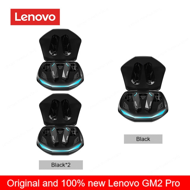 Originele Lenovo GM2 Pro 5.3 Oortelefoon Bluetooth Draadloze Oordopjes met Lage Latentie Hoofdtelefoon HD Oproep Dual Mode Gaming Headset met Microfoon.