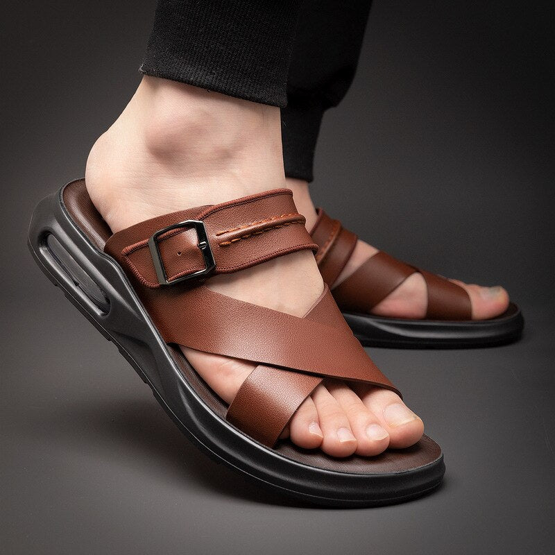 Non-Slip Men's Italian Sandals